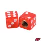 Szelepfedél, piros, 2db, DICE V3, RACING FORCE