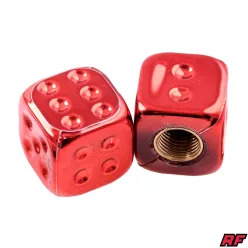 Szelepfedél, piros, 2db, DICE V2, RACING FORCE