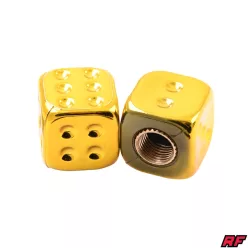 Szelepfedél, arany, 2db, DICE V2, RACING FORCE