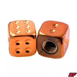 Szelepfedél, narancssárga, 2db, DICE V2, RACING FORCE