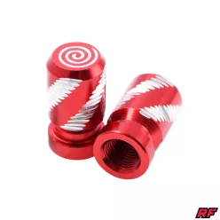 Szelepfedél anya, RACING FORCE ZIGZAG, piros, 1db