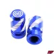 Szelepfedél anya, RACING FORCE ZIGZAG, kék, 2db