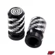 Szelepfedél anya, RACING FORCE SPIRAL, fekete, 2db