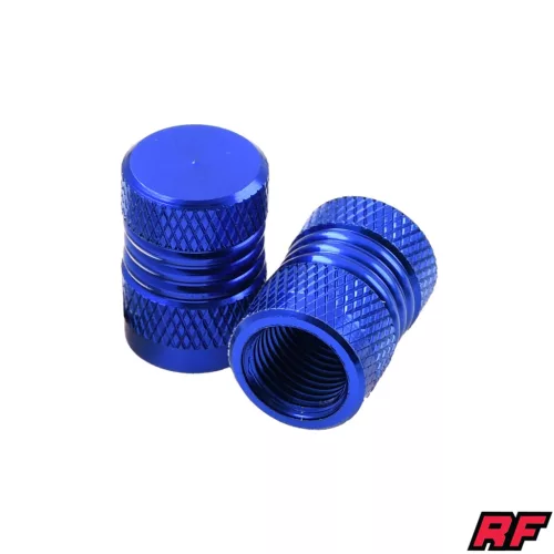 Szelepfedél anya, RACING FORCE ROLLER V5, kék, 2db