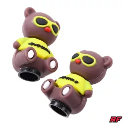 Szelepmelós, RACING FORCE, BEAR, sárga, 2db