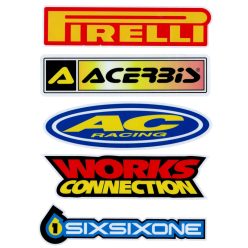   Matrica szett, Pirelli, AC Racing, Works Connection, 24X32cm, nagy