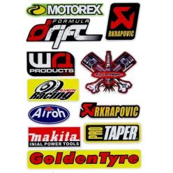   Matrica szett, Motorex, Pro Taper, Golden Tyre, 18X26cm, közepes