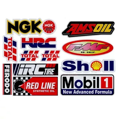 Matrica szett, NGK, Shell, Honda Racing, 18X26cm, közepes