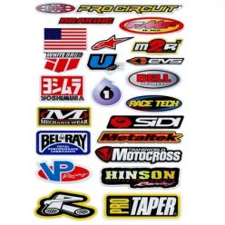   Matrica szett, Pro Taper, Motocross, Hinson, 18X26cm, közepes