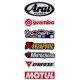 Matrica szett, GoPro, Motul, Brembo, 8X21cm, kicsi
