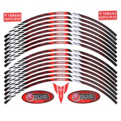   Felni matrica készlet, 18", fekete, narancssárga, fehér, Yamaha