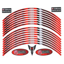   Felni matrica készlet, 18", narancssárga, fehér, fekete, Yamaha