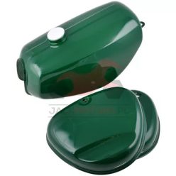   Üzemanyagtartály (tank)+Oldaldekni (légszűrőházfedél) + Oldaldekni, bal, zöld készlet, 2021 verzió, SIMSON, ENDURO