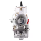 Karburátor, DPR PERFORMANCE, 26mm, PWK, CNC, ezüst + fúvóka beállító készlet