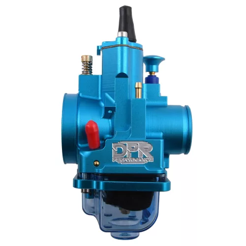Karburátor, 28MM, DPR PERFORMANCE, PWK CNC, kék + fúvóka beállító készlet