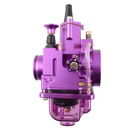 Karburátor, DPR PERFORMANCE, 24mm, PWK, CNC, lila + fúvóka beállító készlet