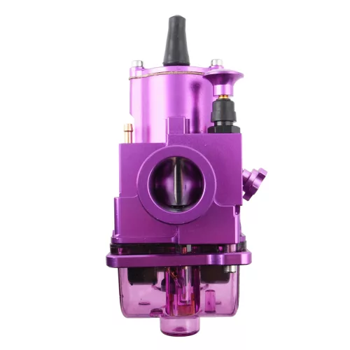 Karburátor, DPR PERFORMANCE, 24mm, PWK, CNC, lila + fúvóka beállító készlet