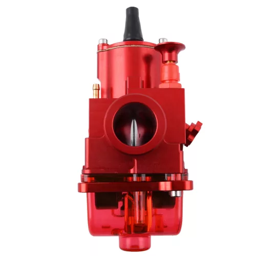 Karburátor, DPR PERFORMANCE, 24mm, PWK, CNC, piros + fúvóka beállító készlet
