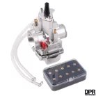 Karburátor, DPR PERFORMANCE, 24mm, PWK, CNC, ezüst + fúvóka beállító készlet