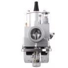 Karburátor, DPR PERFORMANCE, 24mm, PWK, CNC, ezüst + fúvóka beállító készlet