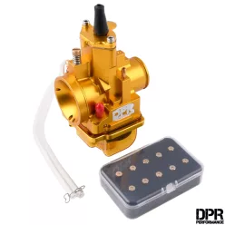  Karburátor, DPR PERFORMANCE, 24mm, PWK, CNC, arany + fúvóka beállító készlet