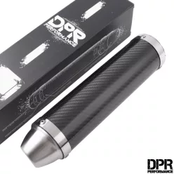   Kipufogódob vég, karbon, EVO V2, DPR PERFORMANCE, univerzális