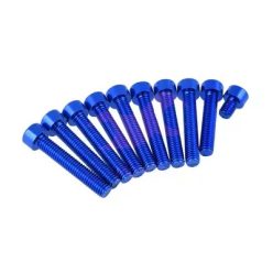   Motorburkolat csavarkészlet, kék, Simson SR50, S51, S70, DPR Performance