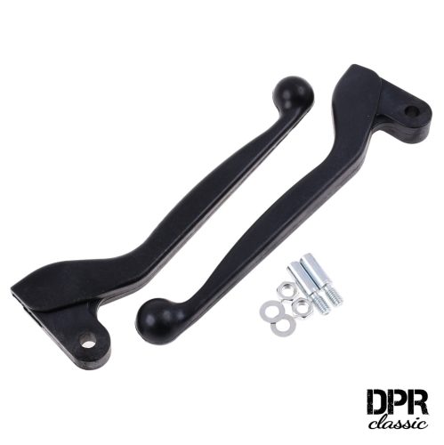 Kuplung és fékkar,+ csavarok, fekete készlet, SIMSON, DPR CLASSIC