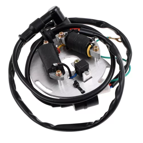 Állórész, gyújtótekercs, CDI, 12V, Romet, Delux