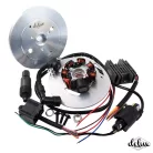 elektronikus gyújtás, CDI 12V, WSK 125, nehéz lendkerék, MK2, Delux készlet