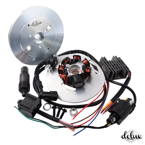 elektronikus gyújtás, CDI 12V, WSK 125, nehéz lendkerék, MK2, Delux készlet
