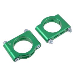   Sárvédő tartókonzol készlet, első, zöld, alu, CNC, eloxált, Simson, Venandi