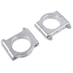   Sárvédő tartókonzol készlet, első, szürke, alu, CNC, eloxált, Simson, Venandi