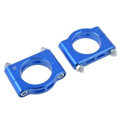   Sárvédő tartókonzol készlet, első, kék, alu, CNC, eloxált, Venandi