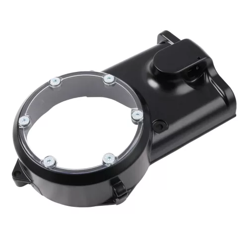 Motorfedél, SIMSON S51 SR50, jobb, átlátszó, fekete, VENANDI