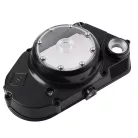 Motorfedél, SIMSON S51 SR50, bal, fekete, átlátszó, V2, VENANDI