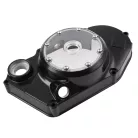 Motorfedél, SIMSON S51 SR50, bal, fekete, átlátszó, V2, VENANDI