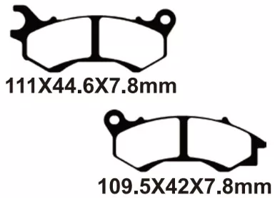 Fékbetét, szinter, VOCA FA603, HONDA SH 125 MODE / PCX