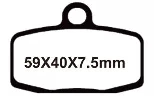 Fékbetét, szinter, VOCA FA612, KTM 85