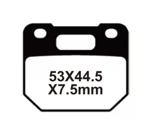 Fékbetét, 4 dugattyús féknyereg, szinter, VOCA FA110