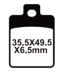 Fékbetét, szinter, VOCA FA260, PIAGGIO / SYM