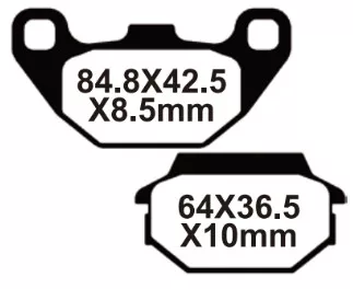 Fékbetét, szinter, VOCA FA305, KYMCO / SYM