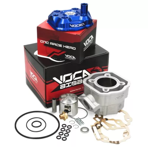 Henger, VOCA BESTIA NICASIL RACING, 80CC, DERBI D50B0 LC + kék hengerfej