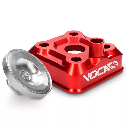Hengerfej, VOCA RACE HEAD, piros, YAMAHA DT 50 LC / TZR 50 80