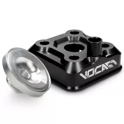   Hengerfej, VOCA RACE HEAD, fekete, YAMAHA DT 50 LC / TZR 50 80