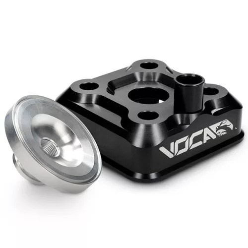 Hengerfej, VOCA RACE HEAD, fekete, YAMAHA DT 50 LC / TZR 50 80