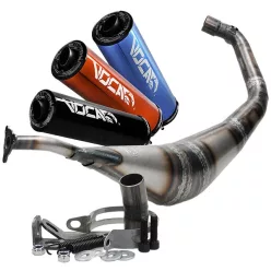 Kipufogó, VOCA WARRIOR, fekete, 50-70CC, RIEJU MRT 50
