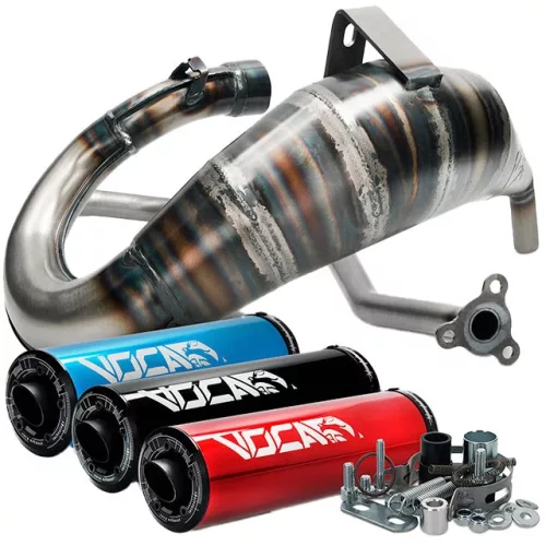 Kipufogó, VOCA CROSS ROOKIE, piros, DERBI SENDA EBS050 / D50B0