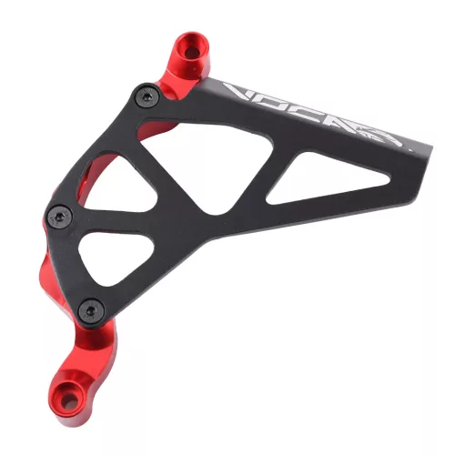 Lánckerék burkolat, VOCA RACING, fekete-piros, ALU CNC, MINARELLI AM6