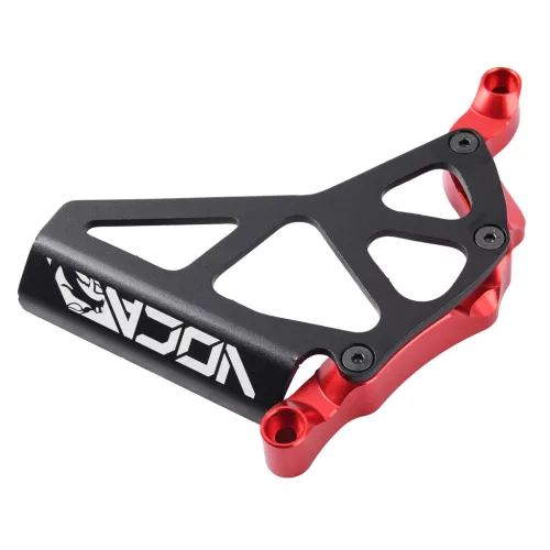 Lánckerék burkolat, VOCA RACING, fekete-piros, ALU CNC, MINARELLI AM6